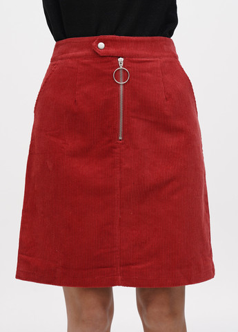Красная кэжуал однотонная юбка Glamorous а-силуэта (трапеция)