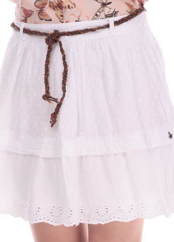 Белая кэжуал однотонная юбка Colin's а-силуэта (трапеция)