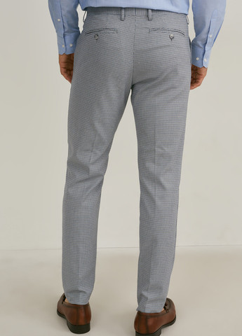 Серые кэжуал демисезонные классические, зауженные брюки C&A