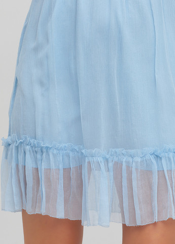 Блакитна кежуал сукня кльош Pinko однотонна