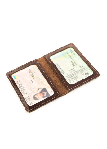 Шкіряна обкладинка на водійські документи 10х7х0,5 см Shvigel (253174753)