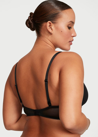 Чорний демісезонний комплект (бюстгальтер, трусики) Victoria's Secret