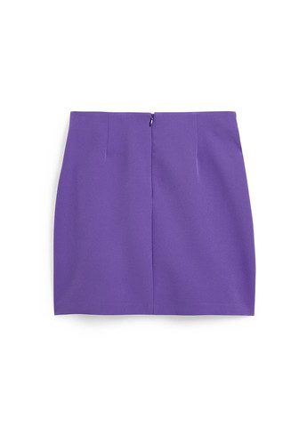 Фиолетовая кэжуал однотонная юбка C&A а-силуэта (трапеция)