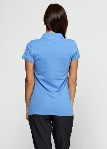 Светло-синяя женская футболка-поло Diadora однотонная