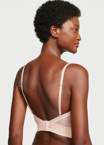 Светло-розовый демисезонный комплект (бюстье, трусики) Victoria's Secret