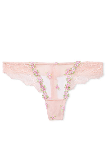 Светло-розовый демисезонный комплект (бюстье, трусики) Victoria's Secret