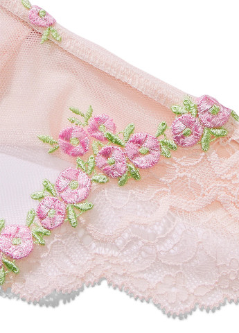 Светло-розовый демисезонный комплект (бюстье, трусики) Victoria's Secret