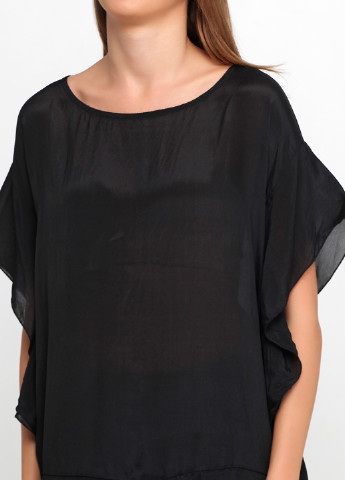 Чорна літня блуза Paolo Casalini