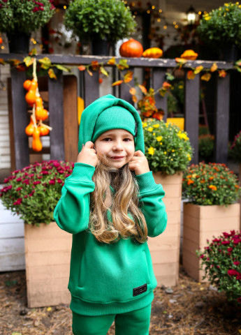 Зелений зимній теплий дитячий костюм на флісі Sorelle