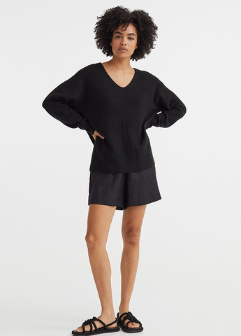 Черный демисезонный пуловер пуловер H&M