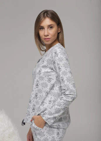 Серая всесезон пижама Nicoletta