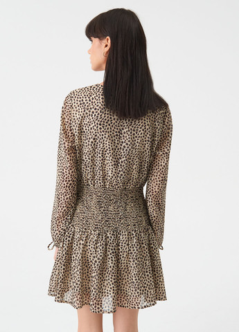 Комбинированное кэжуал платье Sinsay с рисунком