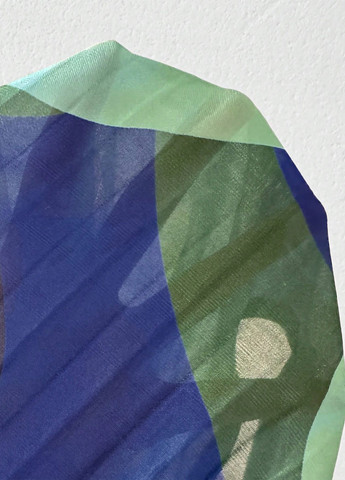 Комбинированное кэжуал платье клеш SHEIN с абстрактным узором