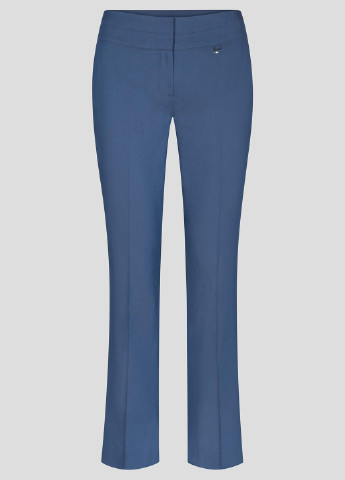 Темно-синие кэжуал демисезонные прямые брюки Orsay