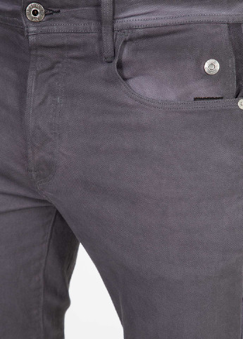 Серые демисезонные зауженные джинсы G-Star Raw