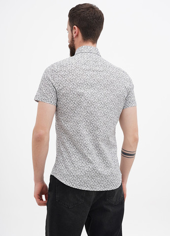 Черно-белая кэжуал рубашка с цветами Benson & Cherry