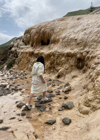 Білий повсякденний cукня Така Барвиста