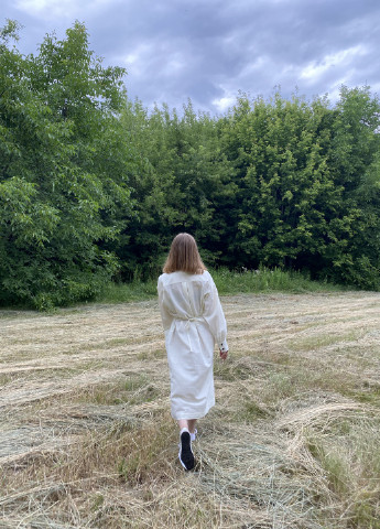 Білий повсякденний cукня Така Барвиста