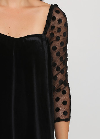 Чорна коктейльна плаття, сукня а-силует Gaudi однотонна