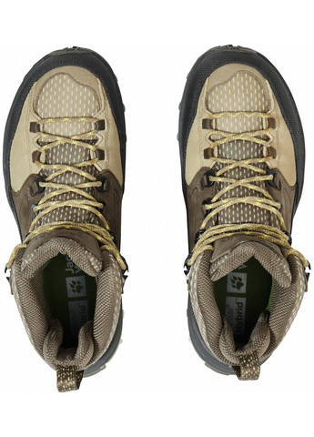 Осенние ботинки хайкеры Jack Wolfskin с логотипом тканевые