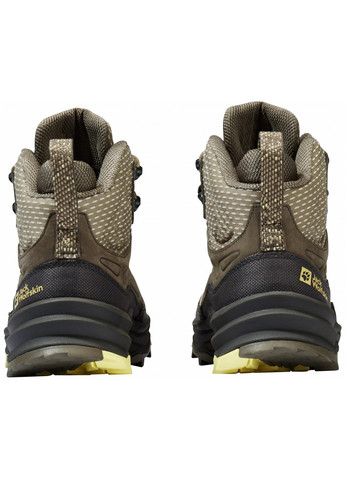 Осенние ботинки хайкеры Jack Wolfskin с логотипом тканевые