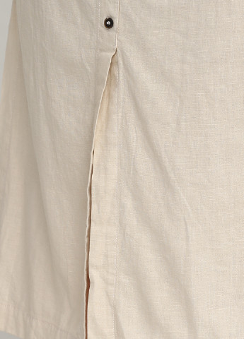 Бежевая кэжуал однотонная юбка Mango а-силуэта (трапеция)