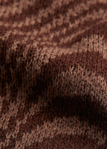 Коричнева кежуал сукня H&M з абстрактним візерунком