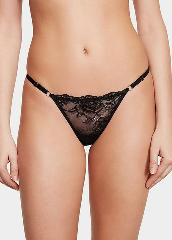 Чорний демісезонний комплект (корсет-топ, трусики) Victoria's Secret