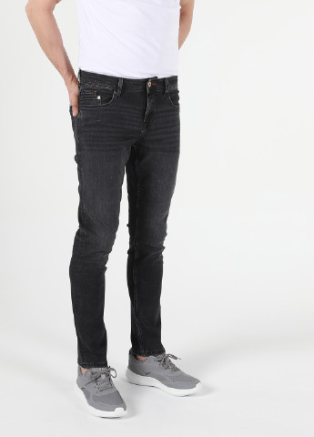 Темно-серые демисезонные прямые джинсы 044 KARL Colin's