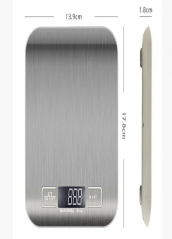 Весы кухонные MS-33 стальные с металлической поверхностью Domotec (253932360)