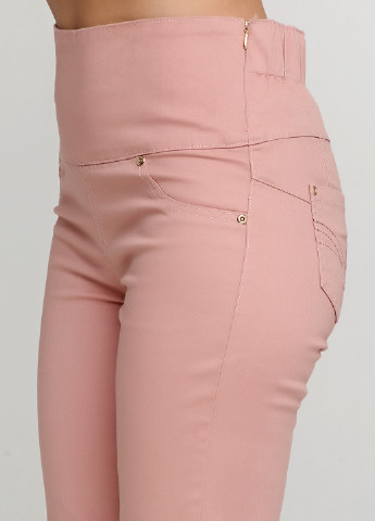 Розовые кэжуал демисезонные зауженные брюки Avon
