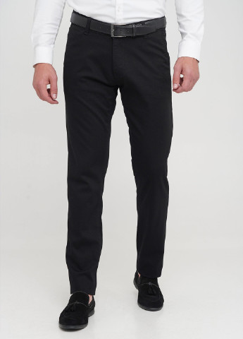 Черные кэжуал демисезонные зауженные брюки Trend Collection
