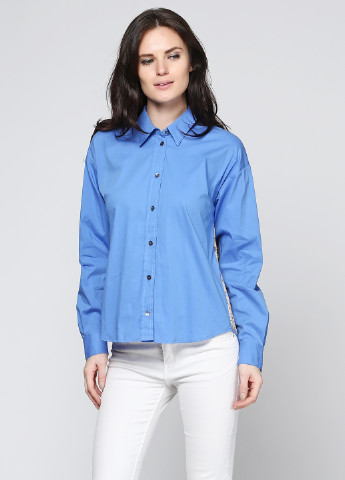 Голубая демисезонная блуза P.A.R.O.S.H.