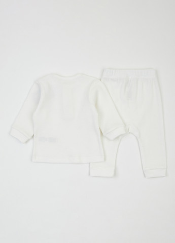 Молочный демисезонный комплект (лонгслив, брюки) KRAKO
