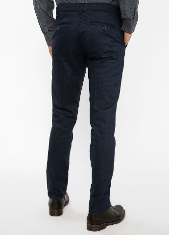Темно-синие классические демисезонные зауженные брюки DeFacto