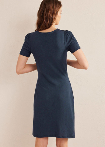 Темно-синее кэжуал платье а-силуэт Boden меланжевое