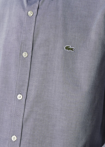 Серо-синяя кэжуал, классическая рубашка перец с солью Lacoste