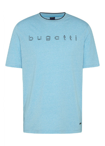 Блакитна футболка чоловіча блакитна Bugatti