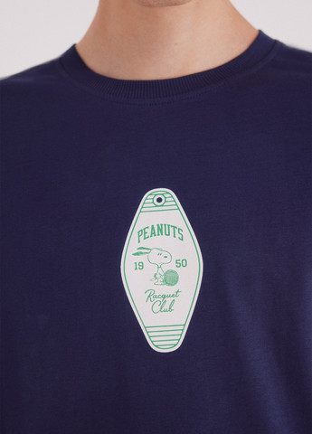 Темно-синя футболка Springfield