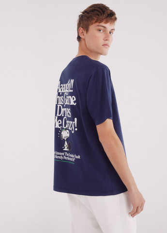 Темно-синя футболка Springfield