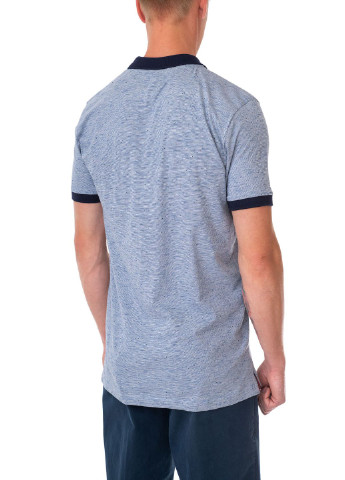 Синяя футболка-поло для мужчин E-Bound с абстрактным узором