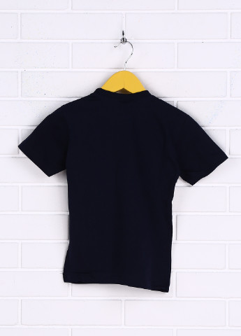 Темно-синяя летняя футболка с коротким рукавом Enes