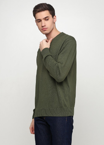 Зеленый демисезонный джемпер пуловер Tom Tailor