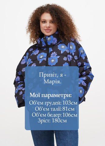 Чорна зимня куртка Monki