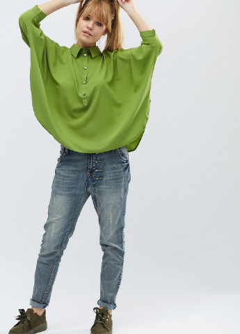 Оливковая блуза Carica