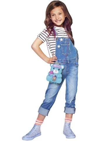 Ігровий набір Поллі Покет Polly Pocket Teddy Bear Purse Кишеньковий Світ Вечірні посиденьки з ведмедиком (HGC39) Mattel (255665476)