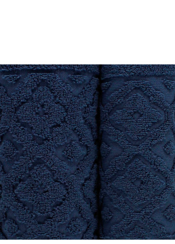Bulgaria-Tex полотенце махровое lima, жаккардовое, с бордюром, деним, размер 50x90 cm синий производство - Болгария