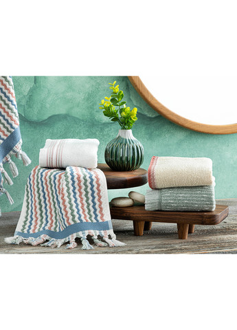 English Home полотенце для рук, 30х40 см меланж зеленый производство - Турция