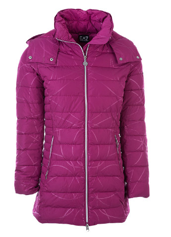 Темно-лиловая зимняя куртка ARMANI EA7