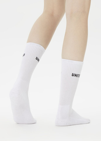 Чёрно-белых носки (3 пары) UNITED4 надписи (329058679)